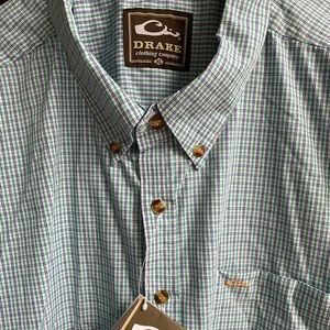NWT Men’s Drake XL Big Easy Plaid Shirt